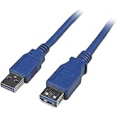 StarTech.com 6 ft SuperSpeed USB 3.0 Extension Cable A to A - M/F - 2m USB 3 Extension Cable (USB3SEXTAA6),Blue
