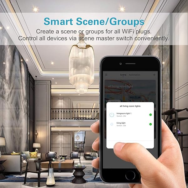 Orbecco 4 PZS WiFi Enchufe Inteligente de Versin UE 2 Puertos de USB Funciona con Alexa Echo Google House App Control Remoto No se Requiere Hub 10A Blanco