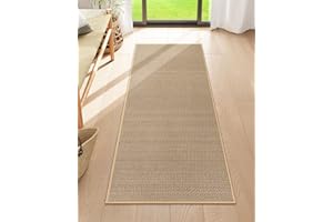 Lahome Farmhouse Kitchen Runner, 2x5 Entryway Runner Rug Non Slip for Entryway Indoor Washable Carpet for Hallway Neutral Rug Runner Kitchen Mats for Floor Entry Bathroom, Beige