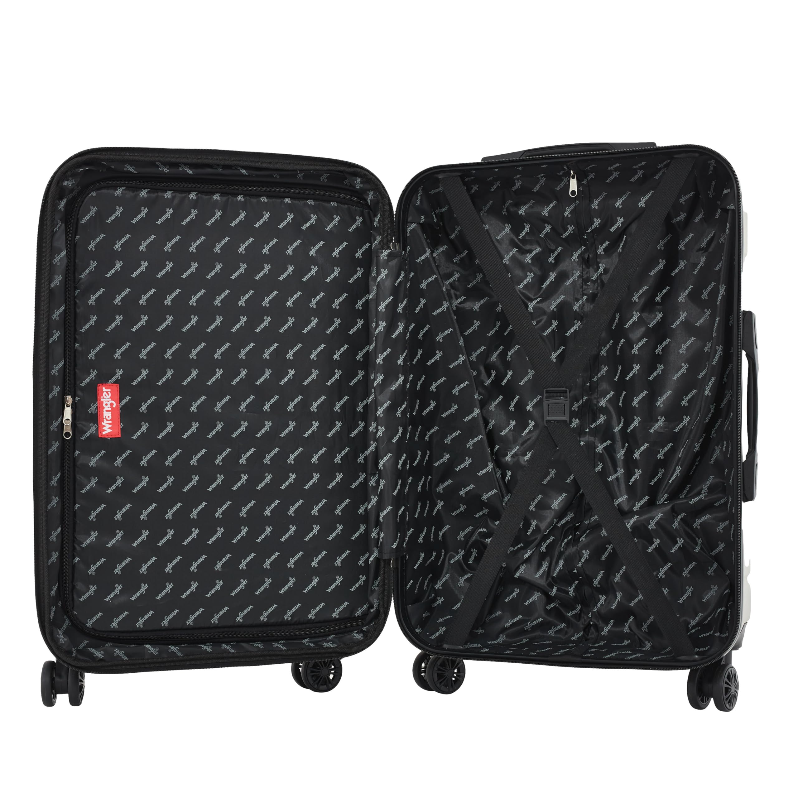 Wrangler Maverick 3 Piece Luggage Set, Silver Sage