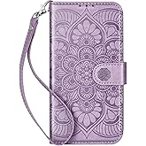 Ateeky Wallet Case for Galaxy S22 Ultra, [RFID Blocking] Protective PU Leather Flip Cover with Card Slot Cash Pocket for Galaxy S22 Ultra (Purple)