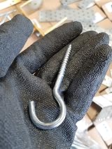 LLB Heavy Duty Hooks Set 10x Wall Plugs 6mm x 80mm Screw-in Hooks view 6