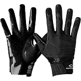Cutters Rev Pro Football Gloves, Men's Sticky Ultra Grip Receiver Gloves, Adult, 1 Pair
