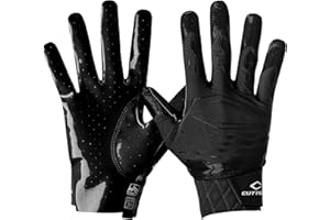 Cutters Rev Pro Football Gloves, Men's Sticky Ultra Grip Receiver Gloves, Adult, 1 Pair