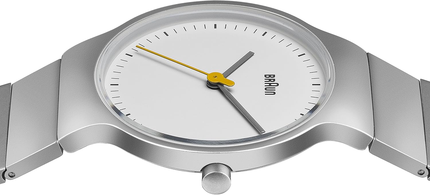 Braun Ladies BN0211 Classic Slim Watch with White Dial and Silver Stainless Steel Bracelet, 32 - Image 5