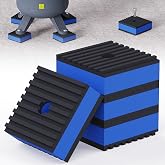 Anti Vibration Pads, 2"&times; 2"&times;7/8" Vibration Isolator Pads, Mechanical Vibration Damping Pads, Heavy Duty Rubber Isolation Pads, 3/8"Pre-Drill Hole Vibration Isolator Pad for Air Compressor