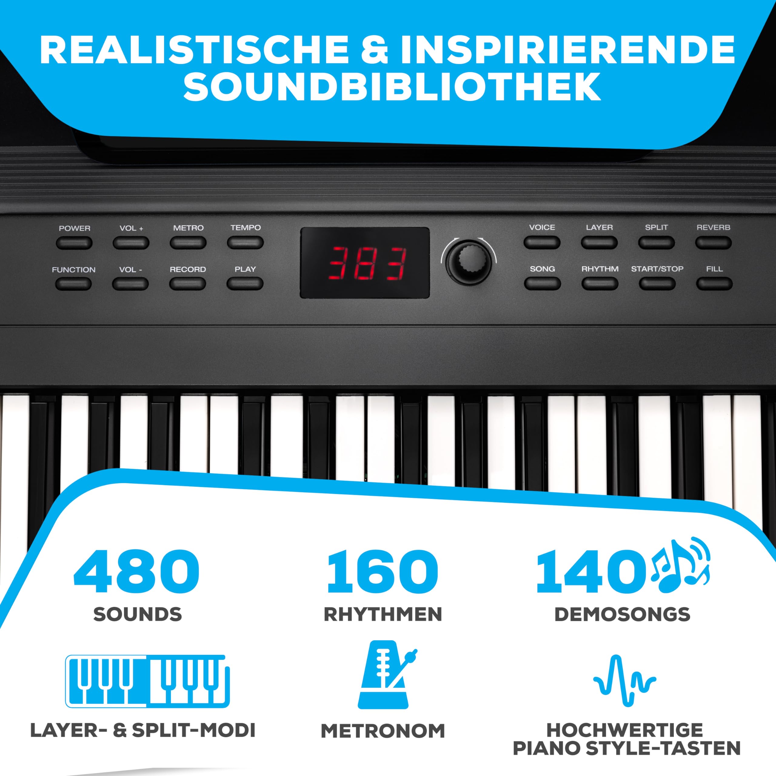 Alesis Keyboard Electric Piano with 88 Keys, 480 Sounds, Speakers, USB MIDI, Carry Case, Stand, Headphones, Pedal and Piano Lessons for Beginners (English Language Not Guaranteed]