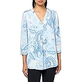 Jones New York Womens 3 Qrtr SLV V Nk Tunic