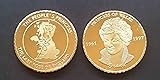 1 Oz .999 Fine Pure Gold Layered Steel Bar Diana