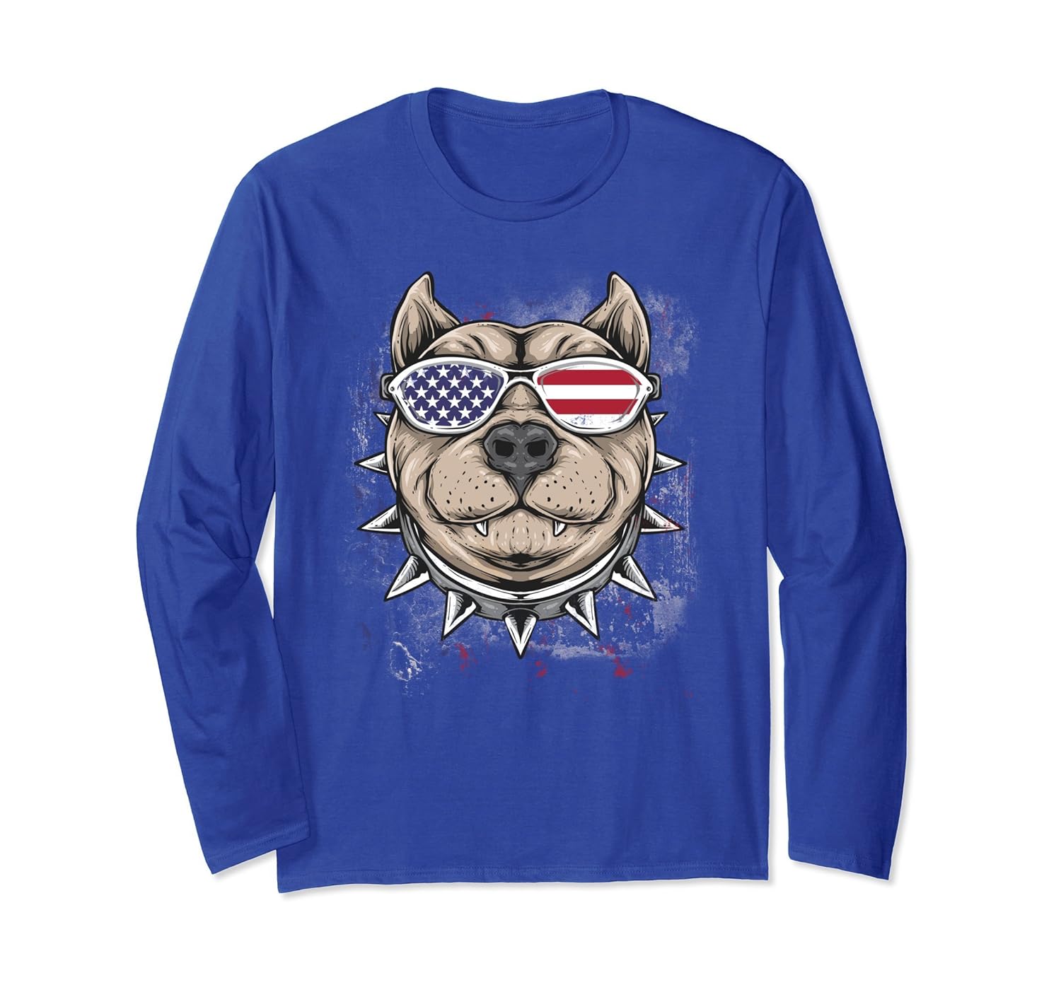 Patriot Pitbull Dog Dad American Flag Bully Long Sleeve-anz