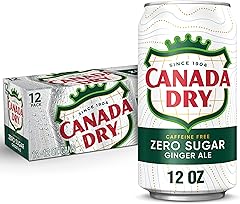 Canada Dry Zero Sugar Ginger Ale Soda, latas de 12 onzas líquidas (paquete de 12)