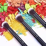 MSQ 12Pcs Eyeshadow Brush Set Premium Black Ferrule Wood Handle view 4