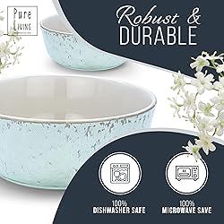 Stoneware Dinner Plates Set of 4, Modern Style