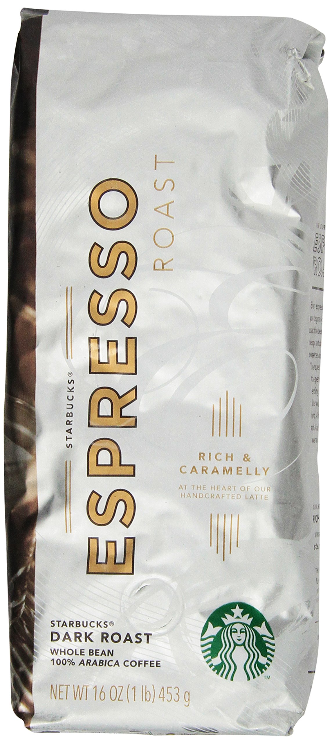 Starbucks Espresso Roast, Whole Bean Coffee (1lb) Buy Online in United