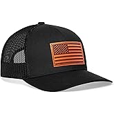 HAKA American Flag Trucker Hat – USA Flag Mesh Snapback Cap for Men, Women & Golf, Patriotic Baseball Dad Hat