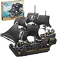 TYCOLE Pirate Ship Building Block Sets,MOC Black Pearl Toy Kits,Boat Model Compatible with Famous Bricks,Creative Pirate Themed Decor,Christmas Birthday Gifts for Adults or Kids(921PCS)