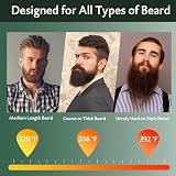 REHOYO Cordless Beard Straightener Brush Rechargeable 3 Temp Portable Men view 3