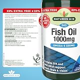 Natures Aid Fish Oil 1000 mg Omega-3 240 Softgels DHA EPA Non-GMO view 5