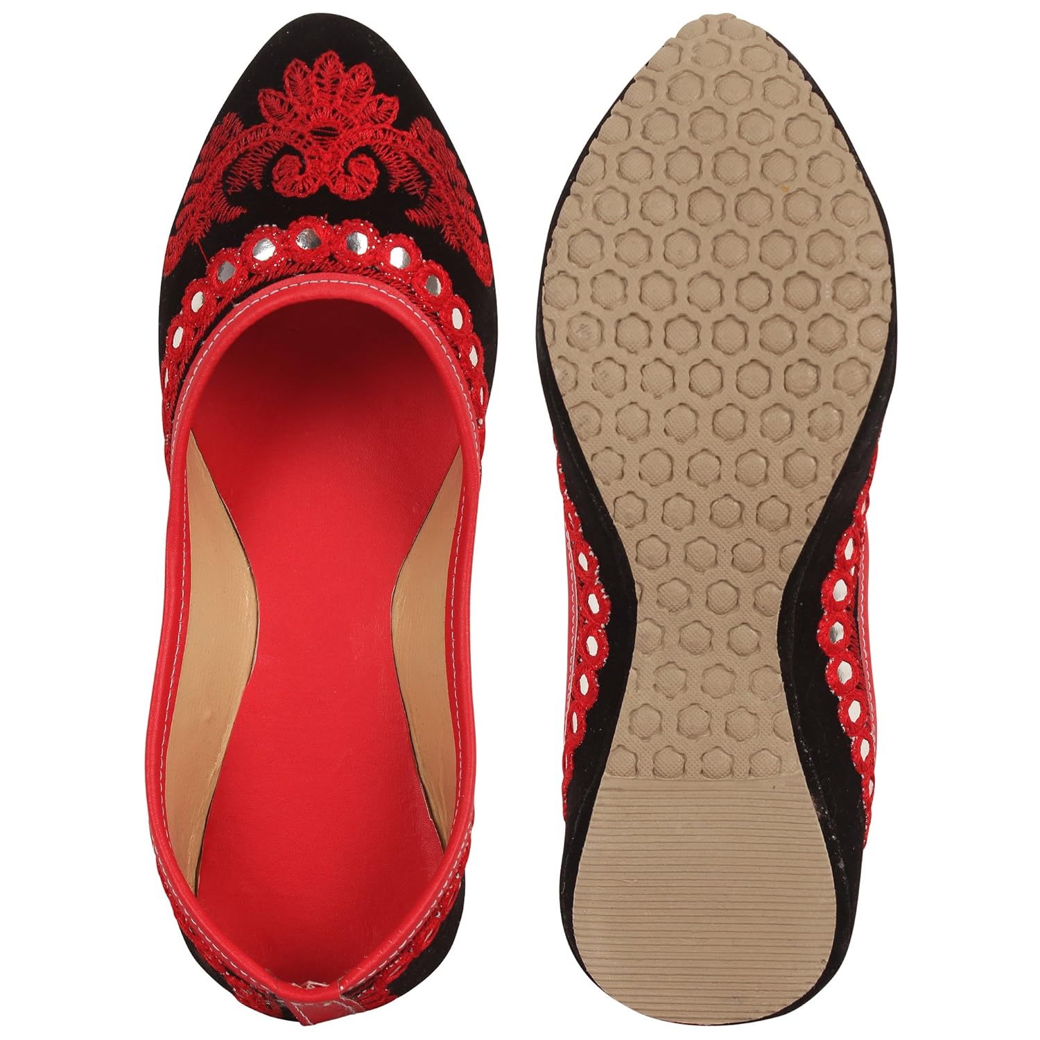 dfr women's velvet jutti