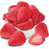 16 Oz Freeze-Dried Whole Strawberries - Dehydrated Fruit - Frozen No Sugar Added, No Additives - Premium Natural Single-Ingredient Strawberry - Perfect for Oatmeal, Cereal, Smoothies, Yogurt & Baking Toppings & Snacks