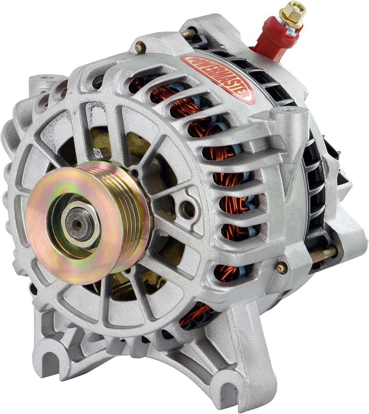 Powermaster 48315 Natural Alternator (6G 200A 6 Groove Pulley Large Frame V Mating LI-SIG-AS Regular)