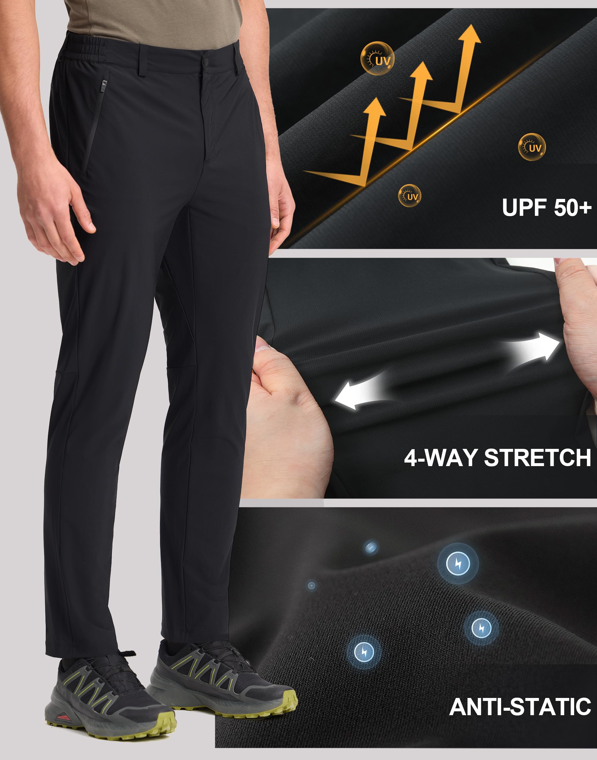 Pioneer Camp Herren Trainingshose – Jogginghose und Sporthose mit 4-Wege-Stretch, 2 Praktischen Reißverschlusstaschen und Atmungsaktivem Komfort für Aktive Männer. 6