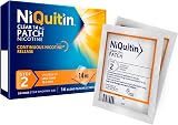 NiQuitin 14 mg Nicotine Patch Step 2 14 Clear Patches 24h Craving Control view 2