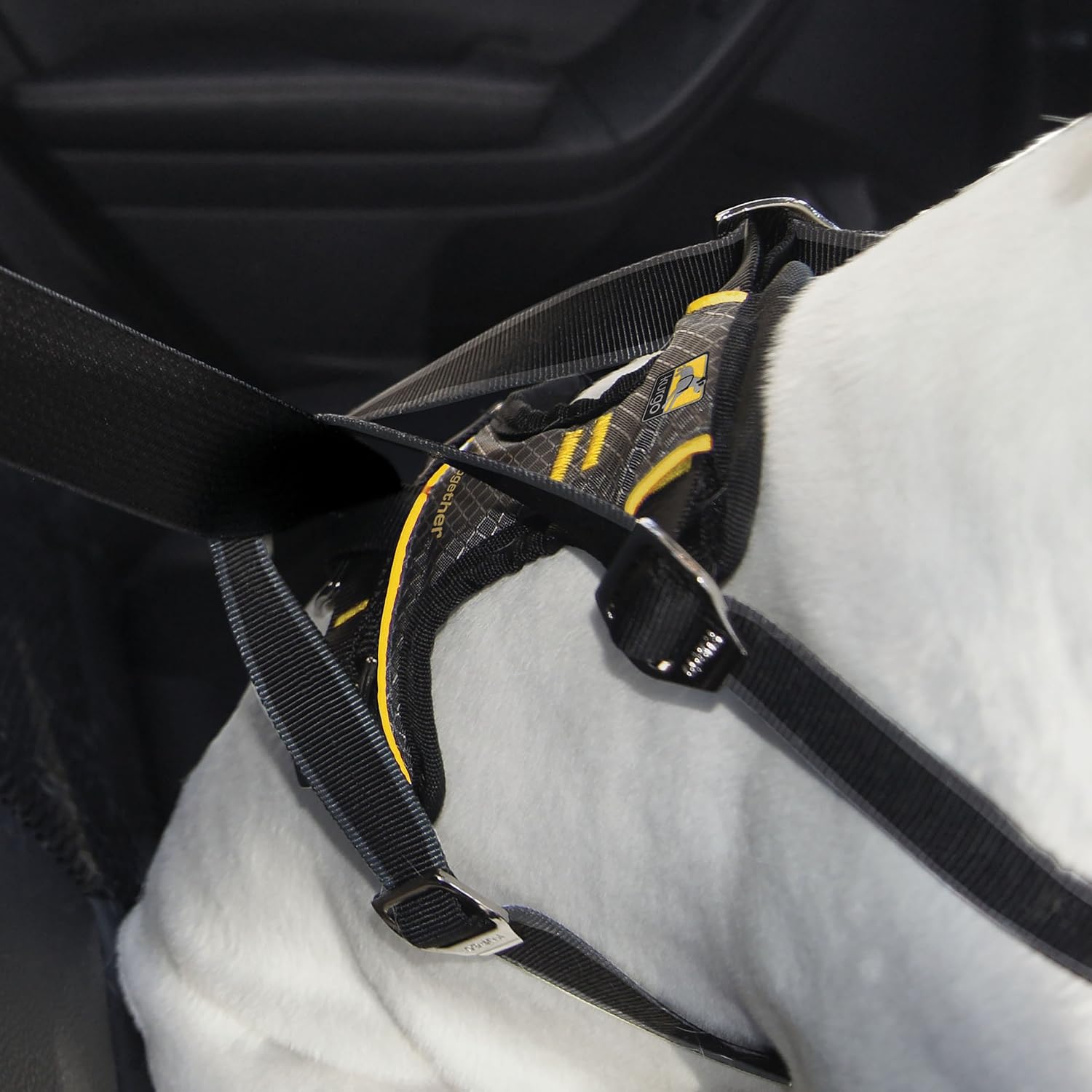Kurgo Impact Dog Car Harness, Crash Tested, Integrates with Car Seatbelt System, Lightweight, Medium-Black/Charcoal Grey - Image 4