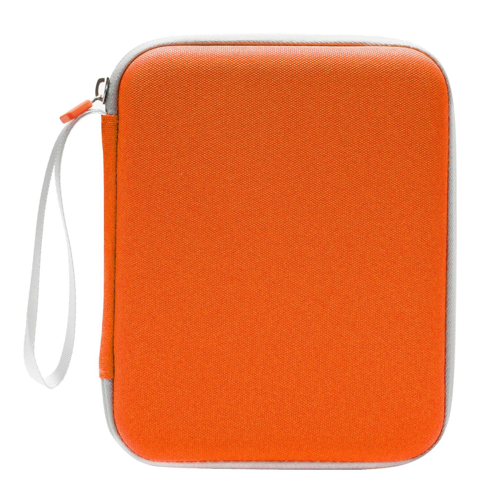 Woopais Case Holder for Yoto Card, 80 Pockets 10 Page Sleeves Storage Folder Organiser Binder Album with Zipper for Player Mini Audio Cards (Orange)