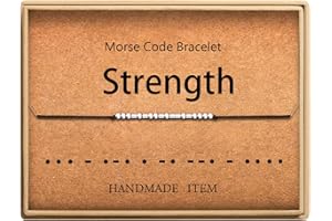 Lcherry Personalized Gift for Women Funny Morse Code Bracelet for Women Friendship Inspirational Gifts for Women