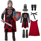 Spooktacular Creations Medieval Knight Costume for Kids, Boys Dragon Knight Outfit, California Costume for Halloween DressUp
