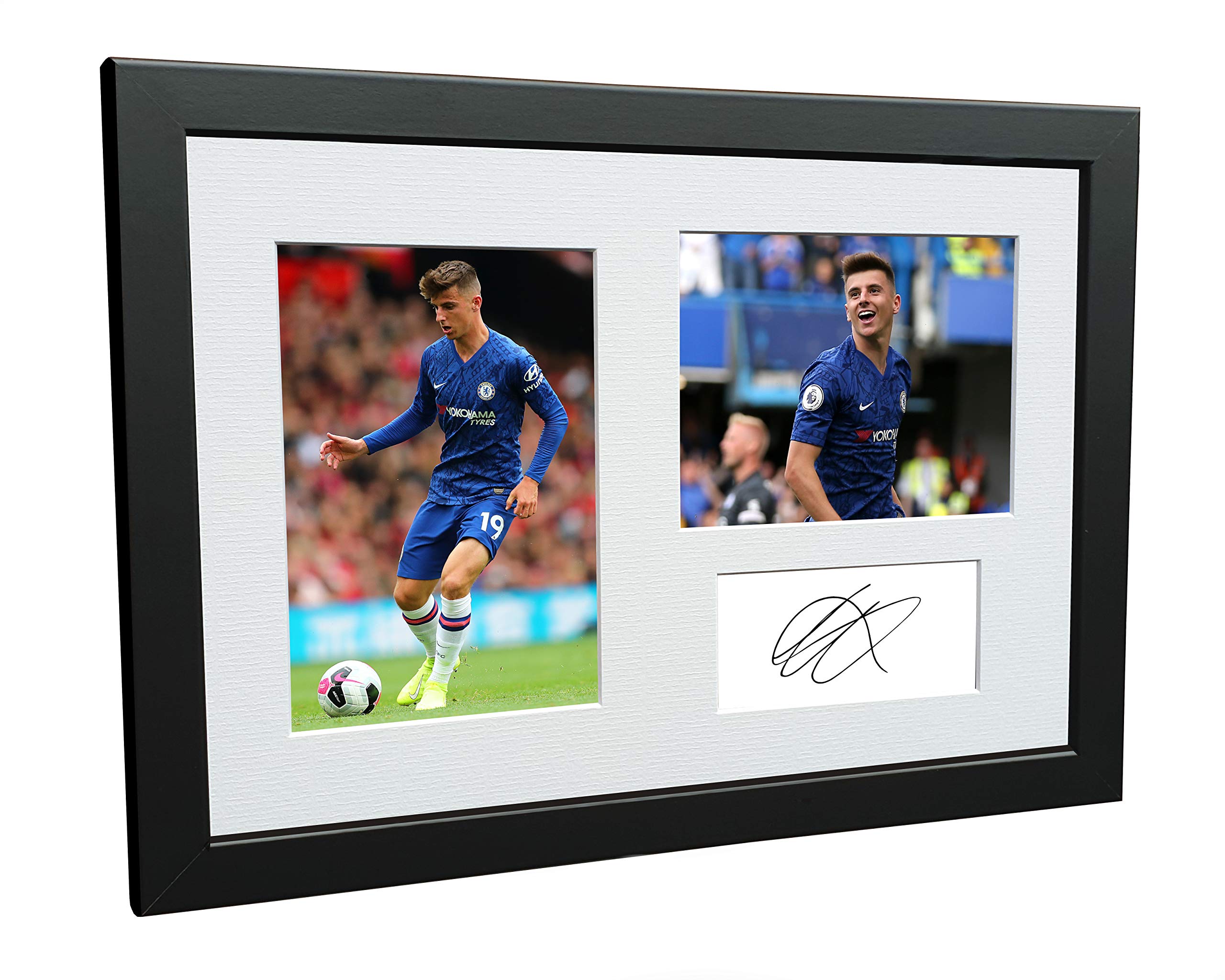 12x8 A4 Signed Mason Mount Autographed Photo Photograph Picture Frame Football Soccer Poster Gift