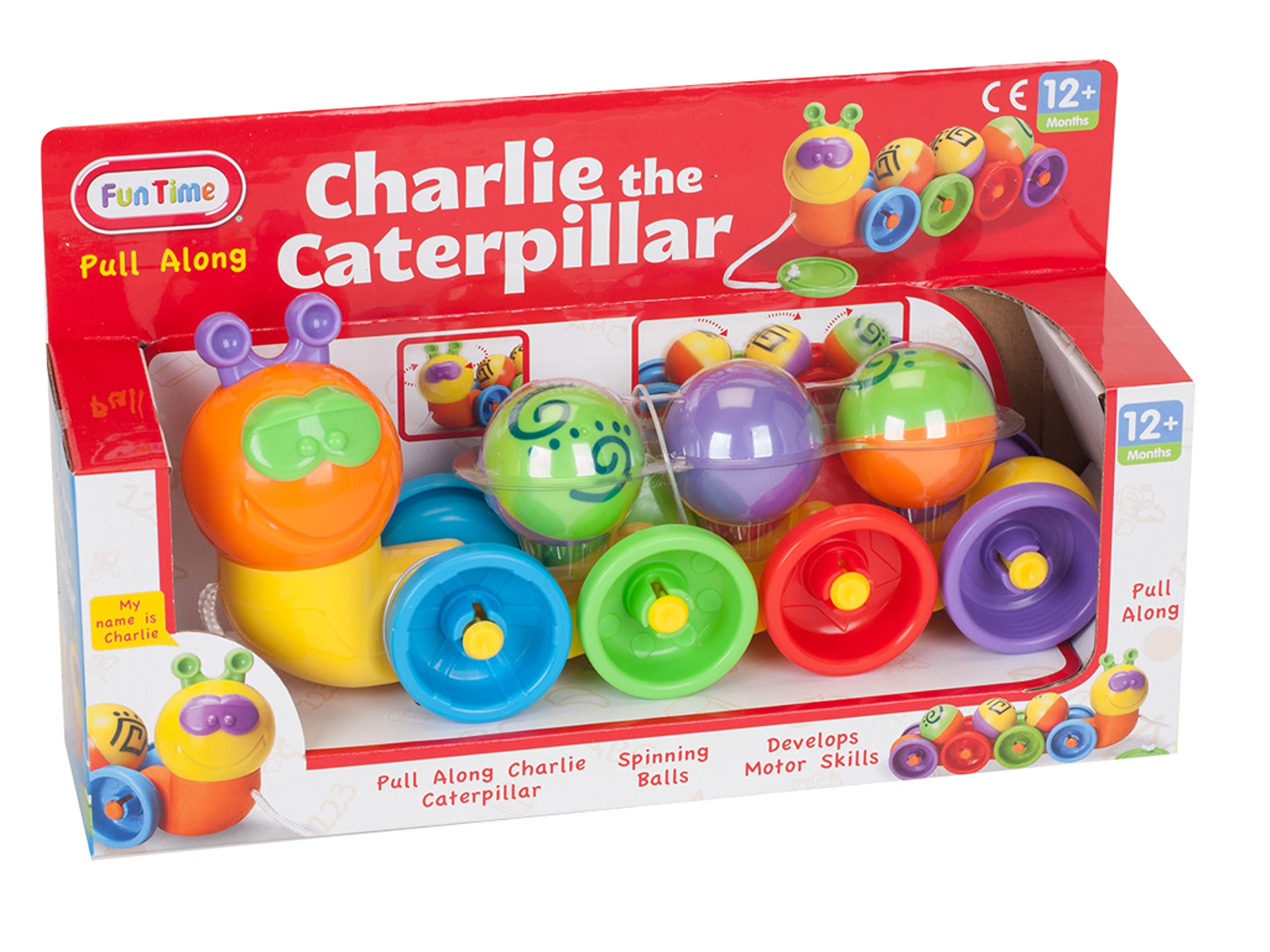 Padgett Bros Charlie the Caterpillar,Red,Large