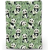 Ti Caldi Cute Cartoon Panda Blanket | Soft Warm Fuzzy Lightweight Flannel Throw Blanket Perfect for Couch, Bed, Decor, Travel & Outdoor Use, Cozy Blankets for Adults Kids Women Girls 60×50 in