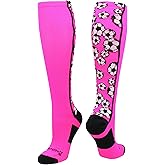 MadSportsStuff Crazy Soccer Socks with Soccer Balls for Girls and Boys Youth Kids Over the Calf Gift Accessories