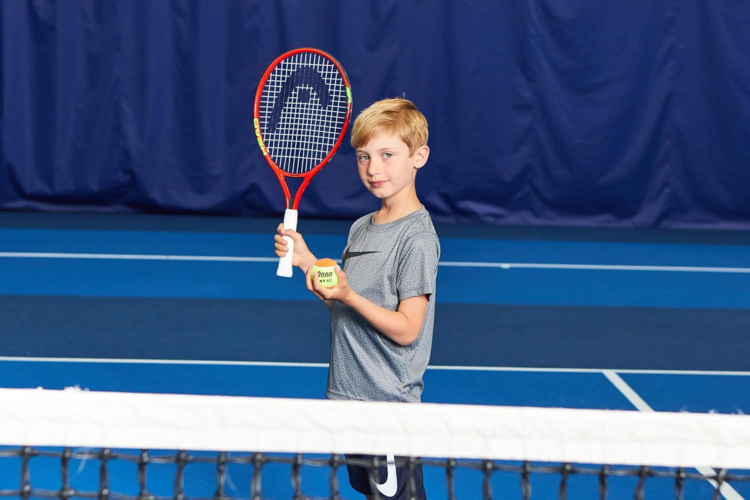 HEAD Speed Kids Tennis Racquet - Beginners Pre-Strung Head Light Balance Jr Racket - 21", Red : Garden & Outdoor