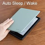 CoBak 6.8 Inch Kindle Paperwhite Case PU Leather Smart Cover Agave Green view 6