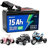 HeyFuture 12V 15Ah LiFePO4 Battery for Power Wheels Ride On Toy Upgrade Kit | 12 Volt Lithium Battery with 20A BMS, 4000+ Deep Cycle Replacement for Kids Car, Toys Car, Kids Jeep, Fish Finder, Kayak