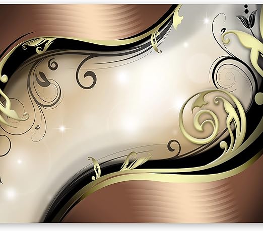 Murando Fototapete 150x105 Cm Vlies Tapeten Wandtapete Xxl Moderne Wanddeko Design Wand Dekoration Wohnzimmer Schlafzimmer Buro Flur Abstrakt Ornament Gold Braun Schwarz Violett A A 0031 A B Amazon De Baumarkt