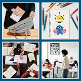 ZCZN A5 Dotted Notebook 6 Pack Spiral 80gsm 120 Pages 60 Sheets FSC view 7