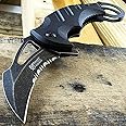 Top Swords MTech Xtreme Tactical Karambit Knife Combat Spring Assisted Open Serrated 833BK