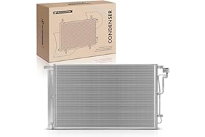 A-Premium Air Conditioning A/C Condenser Compatible with Kia Forte 2019 2020 2021 2022 2023, 2.0L, Replace# 97606M7000