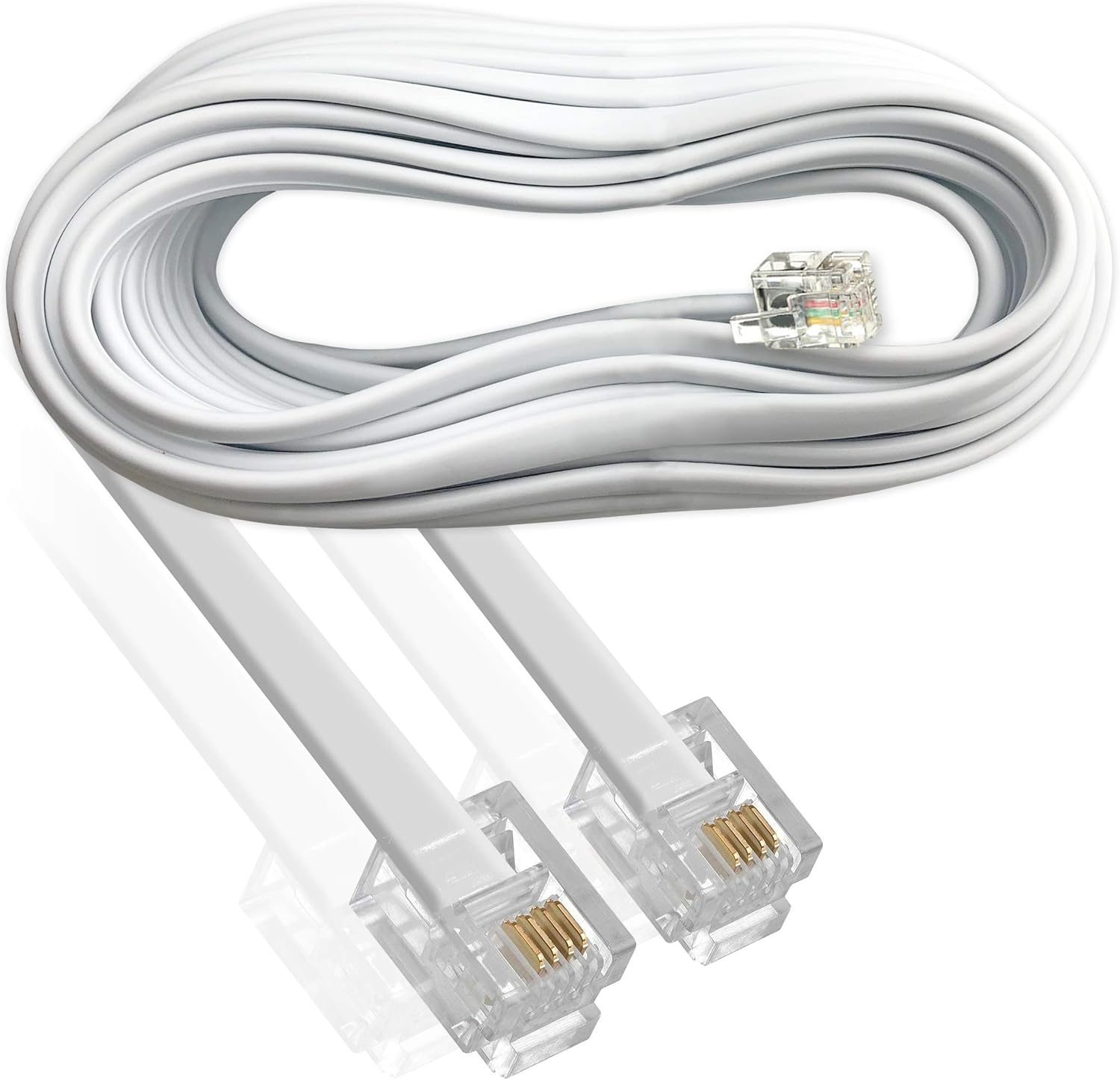 ICHOOSE LIMITED 6P4C Telephone Cord Cable/Male to Male Phone Modem