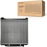 Torchbeam Core Radiator Compatible with E-150, E-250, E-150/E-250/E-350/E-450 Econoline/Club Wagon/Econoline Club Wagon/Super Duty, Econoline Super Duty (w/ 3/8 Transmission Oil Cooler Connections)