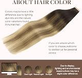 GOO GOO Tape in Hair Extensions 14inch 100g 40pcs Real Remy Seamless Straight view 6