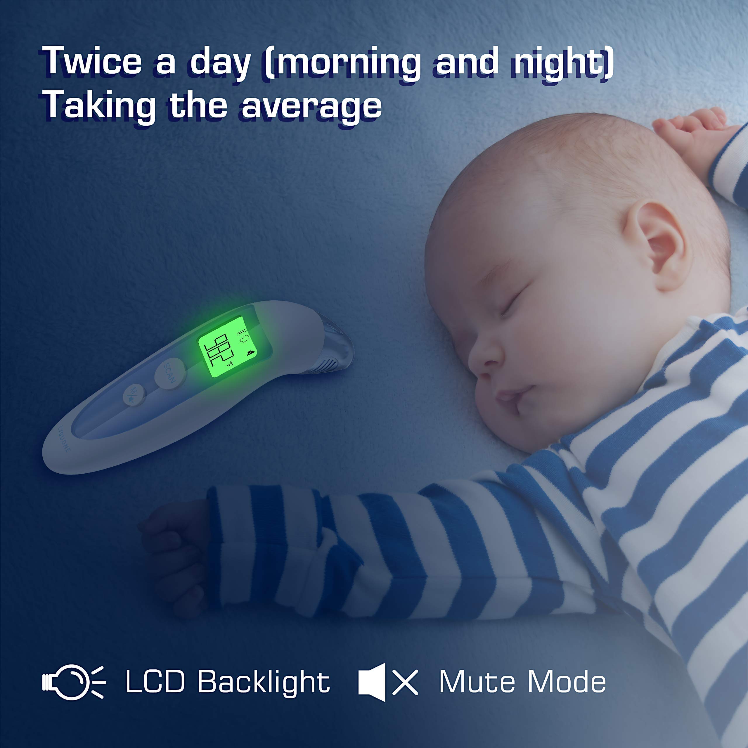 Upgraded Forehead Thermometers for Fever with 35 Data Recall 1S Fast