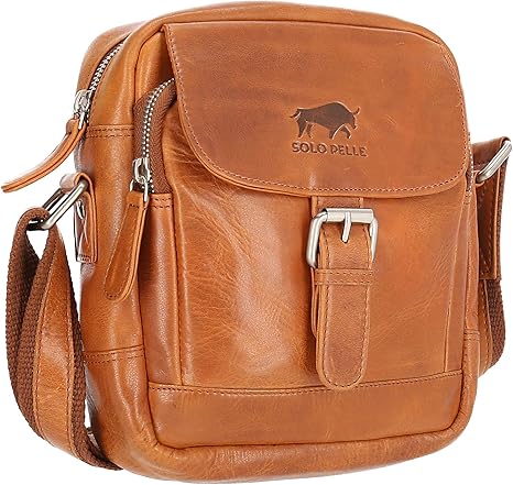 solo leather messenger bag