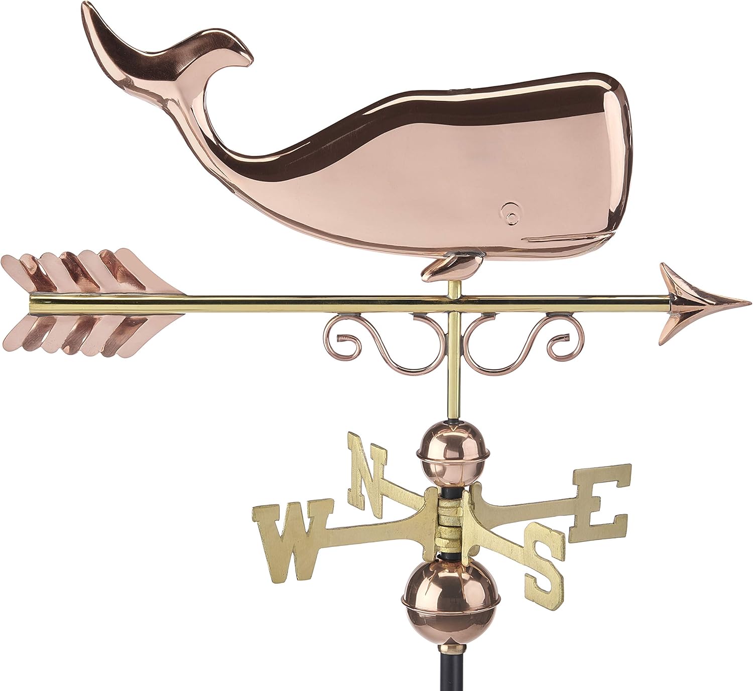 Weathervanes - Good Directions 1976P Save The Whales Weathervane, Pure Copper