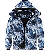 Boy's Waterproof Ski Jacket Warm Winter Snow Coat Kids Fleece Snowboarding Jackets Thick Hooded Windproof Coats