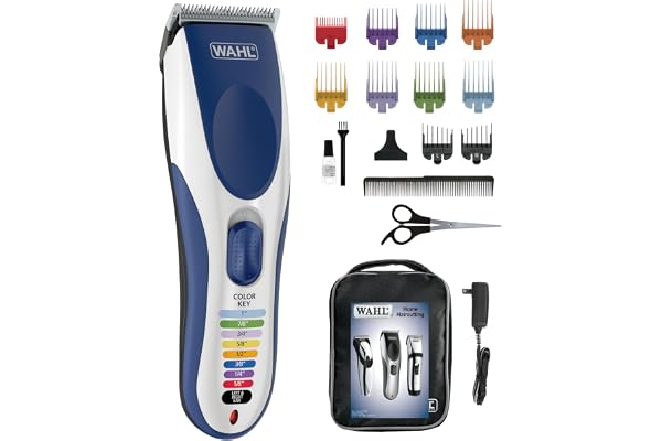 Wahl Canada Color Pro, Haircutting Kit with Colour Coded Guide Combs, Powerful, long-lasting motor for smooth & easy haircuts